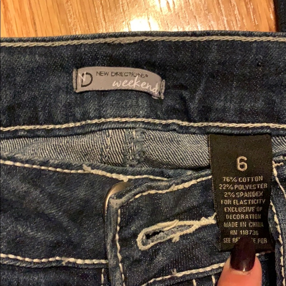 New directions denim bootcut jean size 6 - Picture 3 of 4
